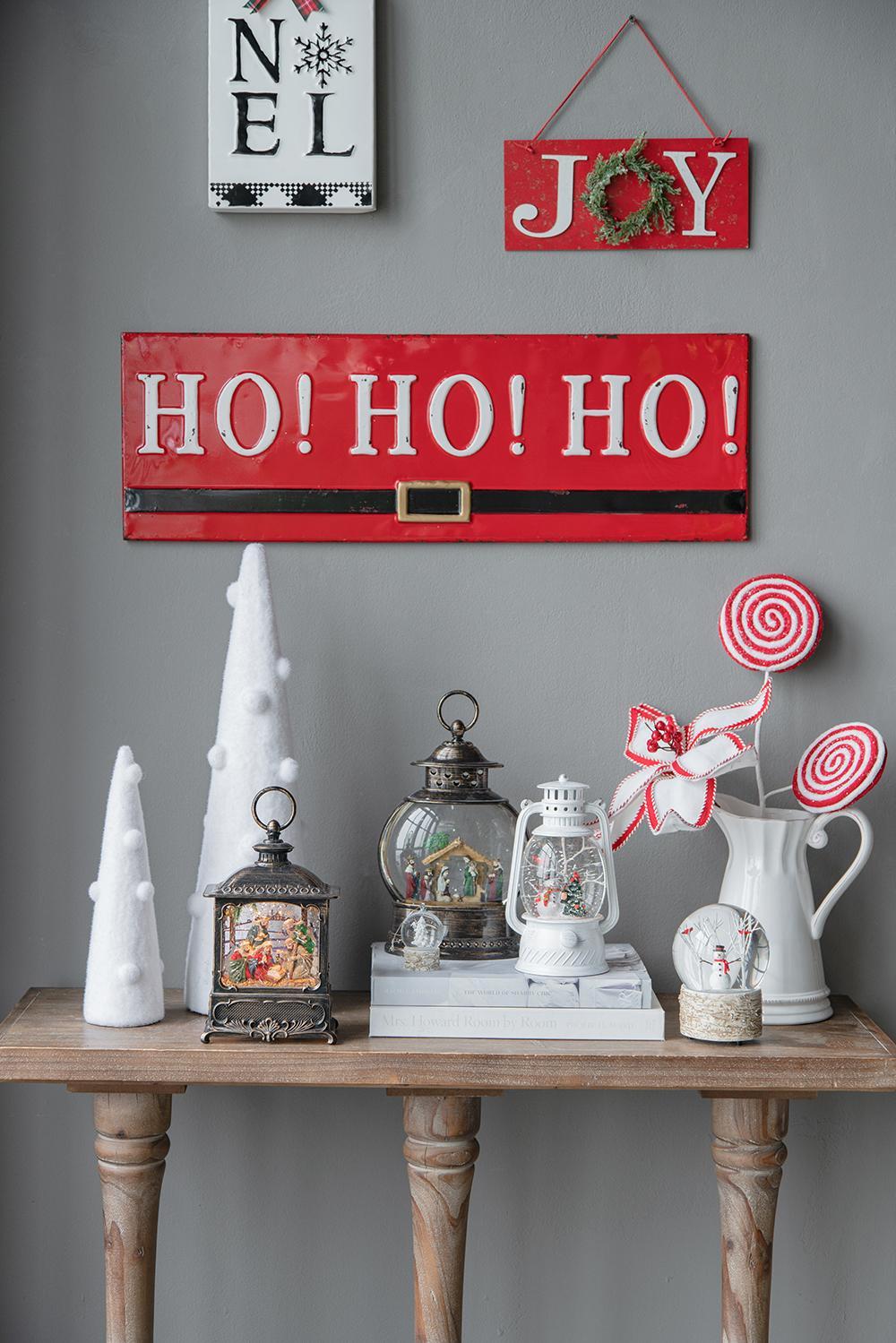 Iced Lollipop Spray Christmas Tree Ornaments - Set of 6