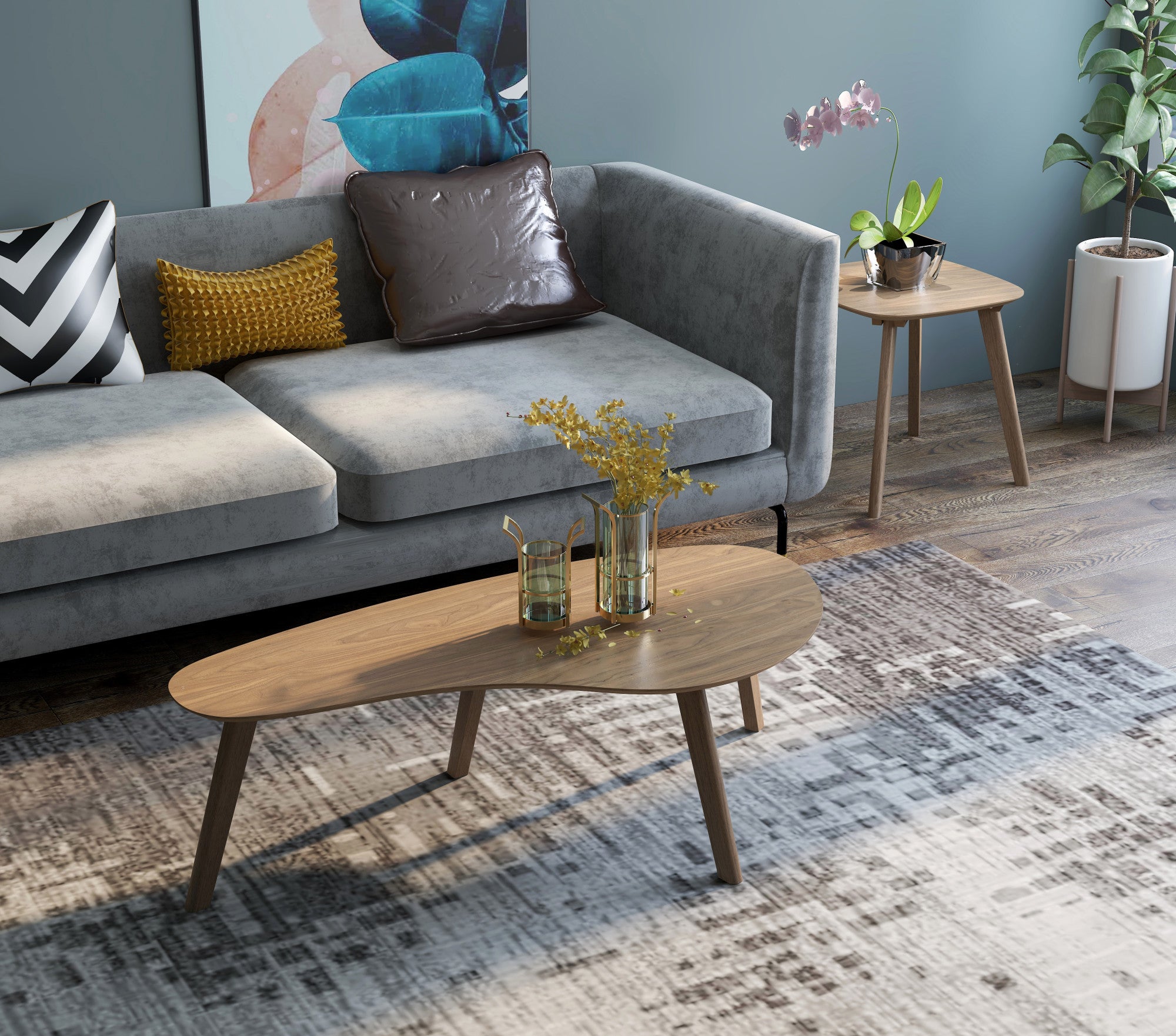 Brown End Table