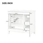 36" Bathroom Vanity with Sink Top