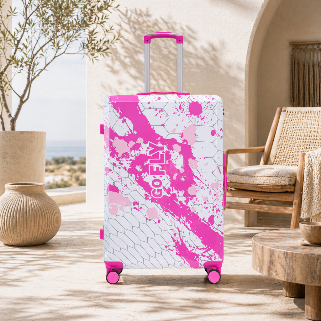 28 Inch PC Spinner Wheel Luggage - Pink