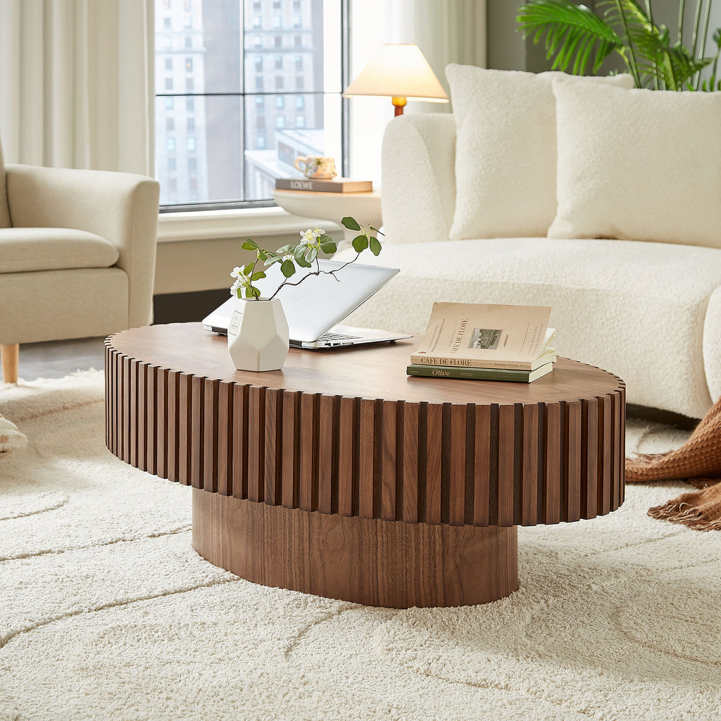 Modern Handcraft Drum Coffee Table