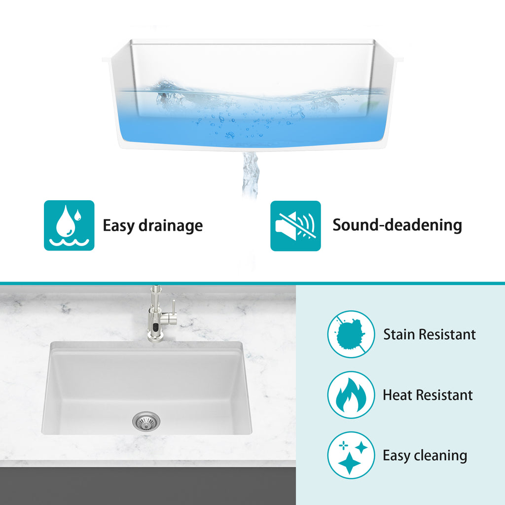 Quartz Kitchen Sink - 28" x 19"