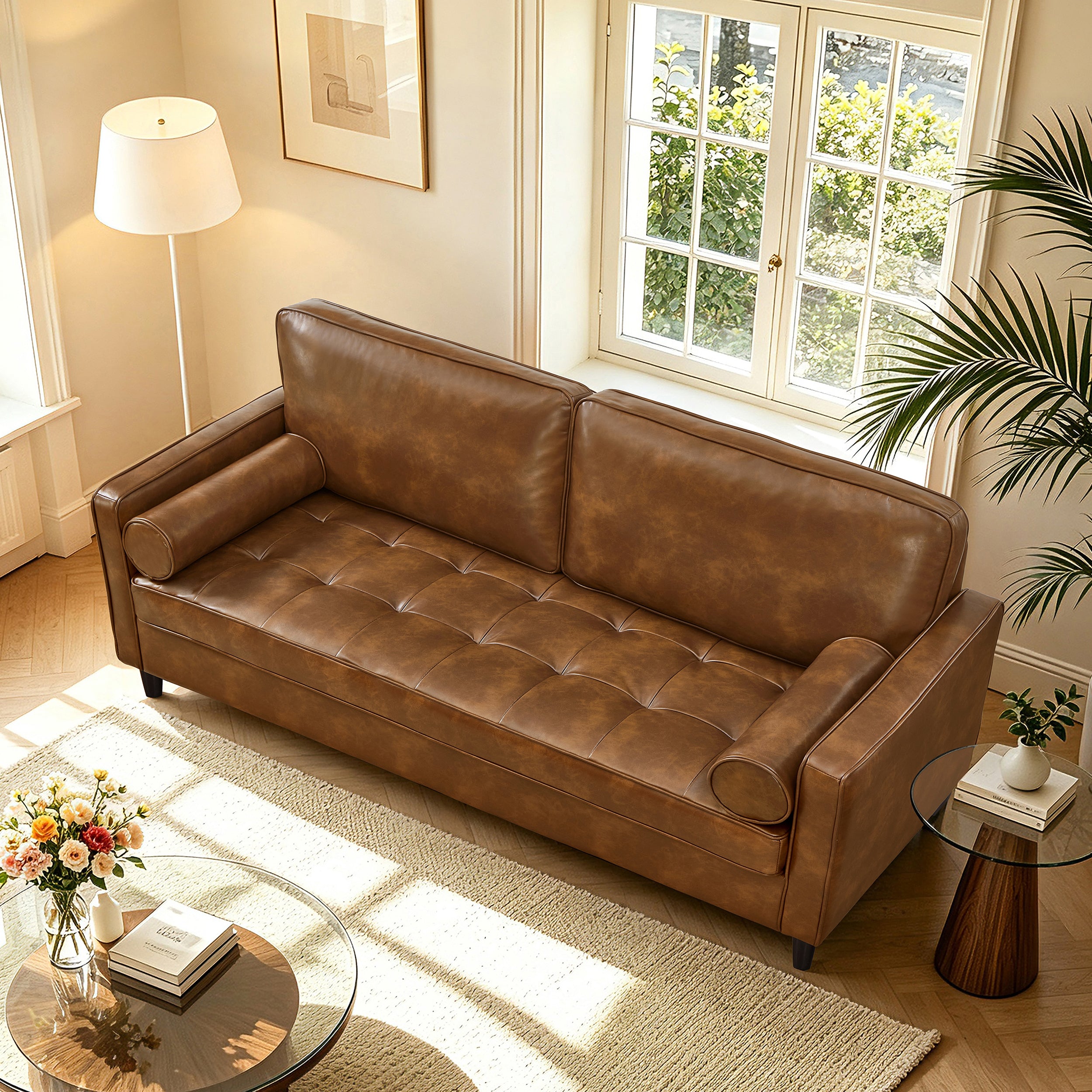 Classic Design Leather Couch