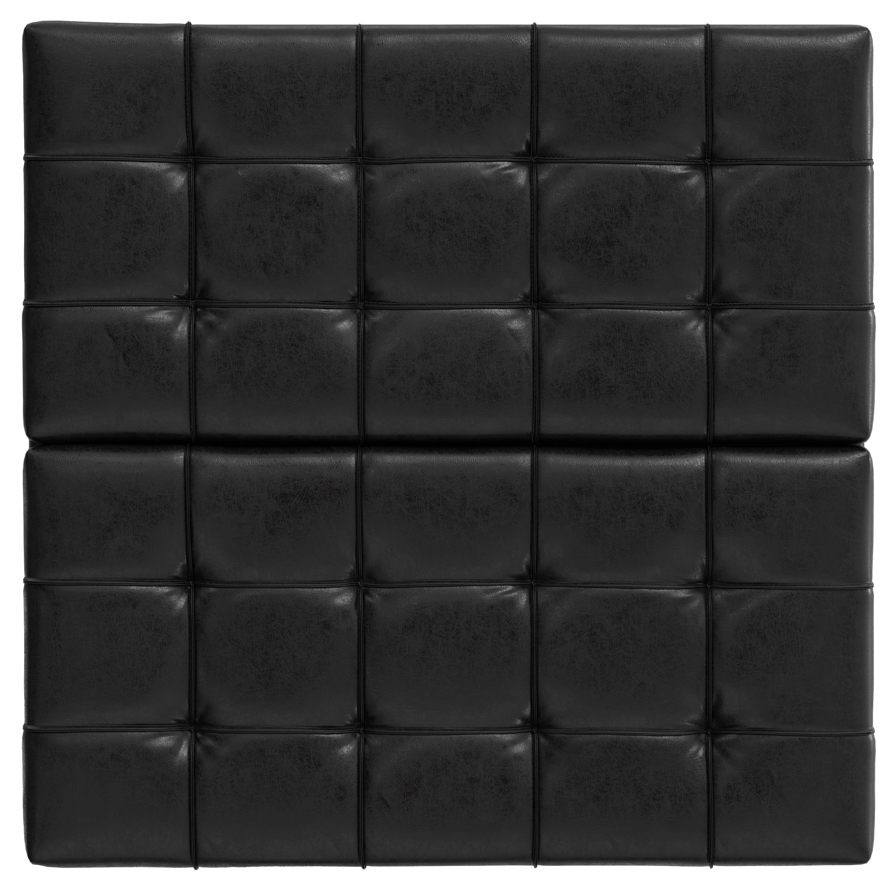 Harrison 40 Inch Wide Large Square Coffee Table Storage Ottoman