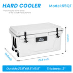 65QT Portable Insulated Cooler Box