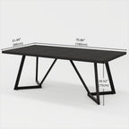 71" Large Dining Table for 6-8 People