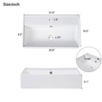 21.6" Bathroom Vanity with Ceramic Sink