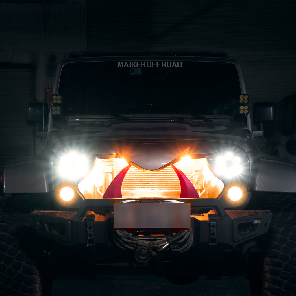 Halloween Front Grille Grid Grill for Jeep Wrangler JK/JKU
