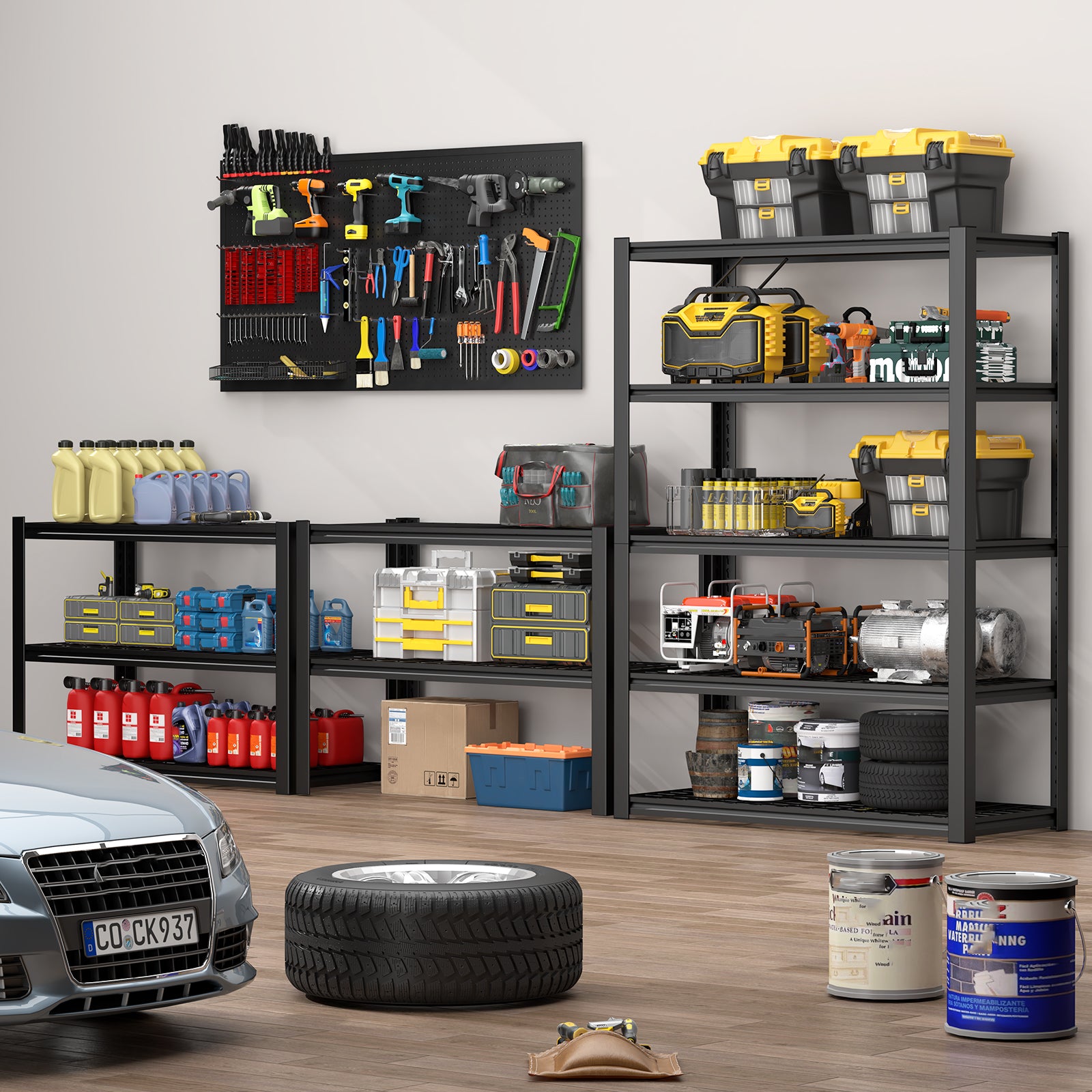 59 Inches Metal Garage Storage Rack
