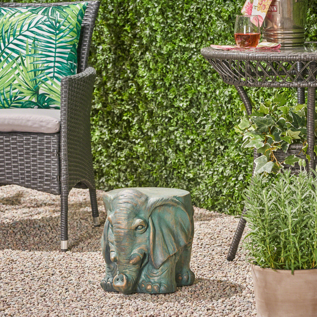 Elephant Garden Stool