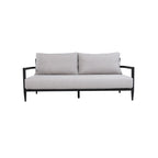 Modern Outdoor Fully Weld Bench Seat Sofa in Ember