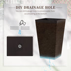 Outsunny Set of 3 Tall Planters with Drainage Hole