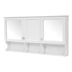 55 Inch Mirror Medicine Cabinet with Open Shelves