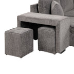 104.5" Modern L-Shape 3 Seat Reversible Sectional Couch
