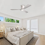 52 Inch Mounting Type Solid Wood Ceiling Fan With Light Kit