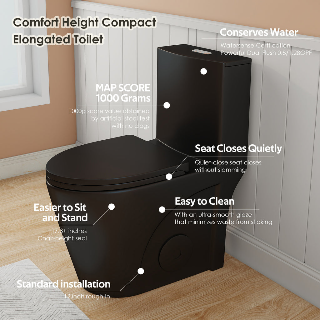 Tornado Flush One-Piece Toilet