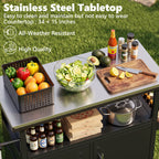 Outdoor Grill Cart with Storage