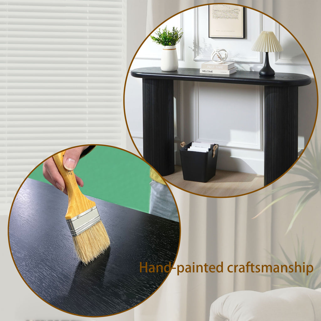 Wood Console Table, Modern