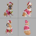 Christmas French Bulldog Statue