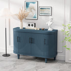 Modern Curved Sideboard 47.2-Inch Decorative Storage Cabinet