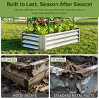 2-in-1 Raised Garden Bed with Trellis