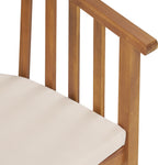Outdoor 6 Seater Acacia Wood Dining Set with Cushions