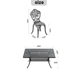7-Piece Set Of All-Weather Cast Aluminum Dining Furniture Set