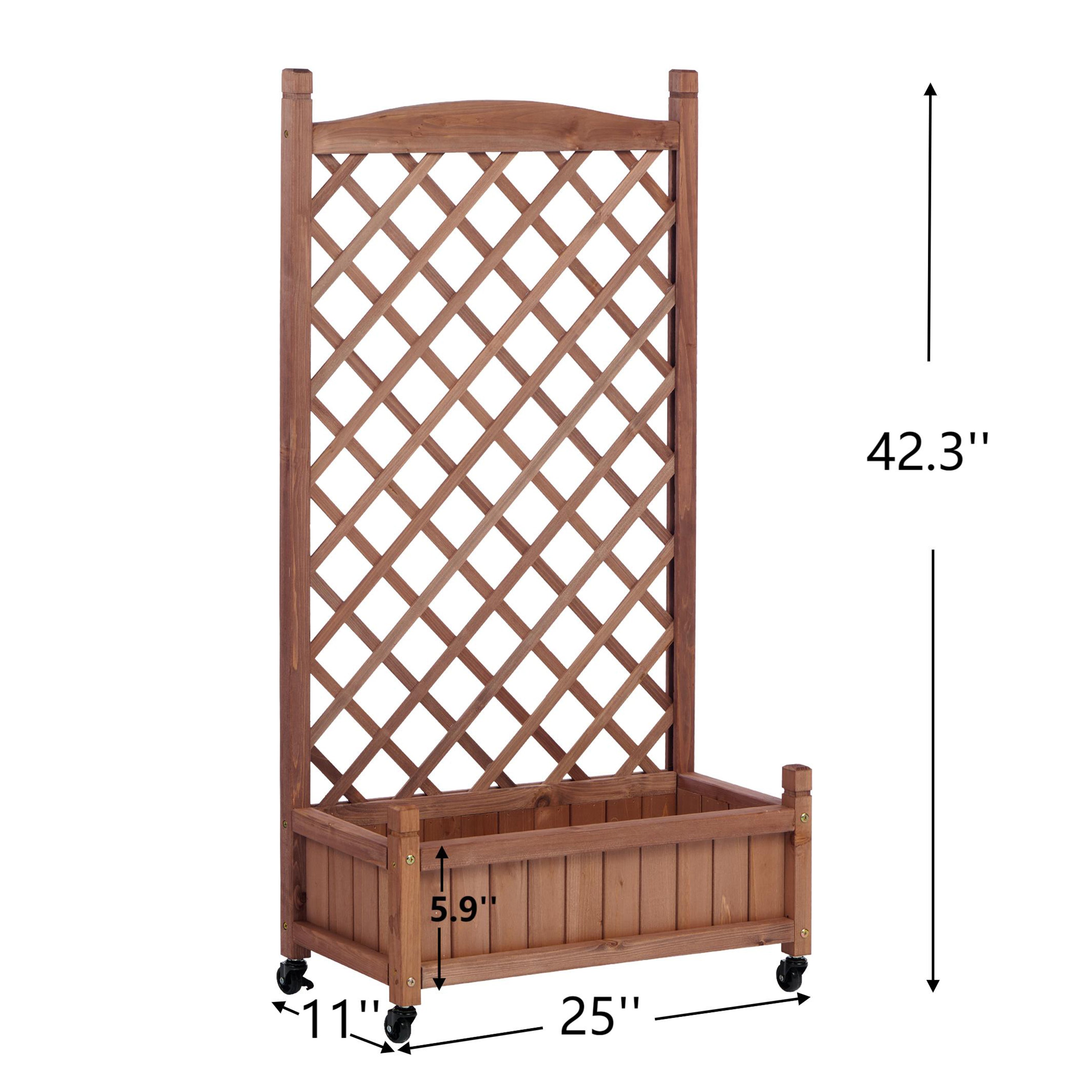 Raised Garden Bed with Trellis 2 Pack