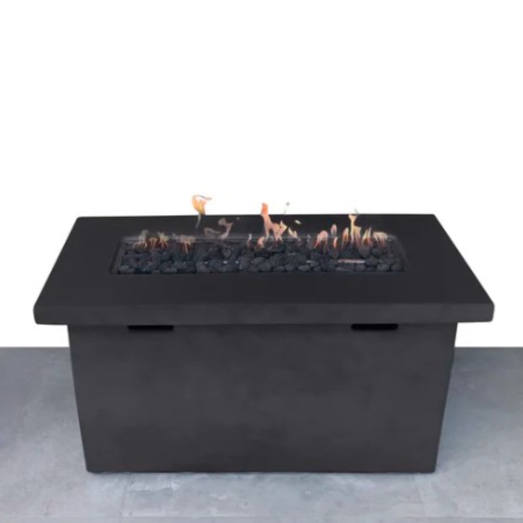 25" H x 42" W Fiber Reinforced Concrete Propane Outdoor Fire Pit Table