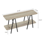 Celine 47" Console Table in Rustic