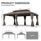 14' X 20' Hardtop Gazebo