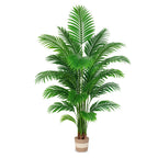Artificial Palm Tree 6ft, Large Fake Tropical Tree with 23 Fronds