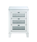 Noralie Mirrored & Faux Diamonds Accent Table