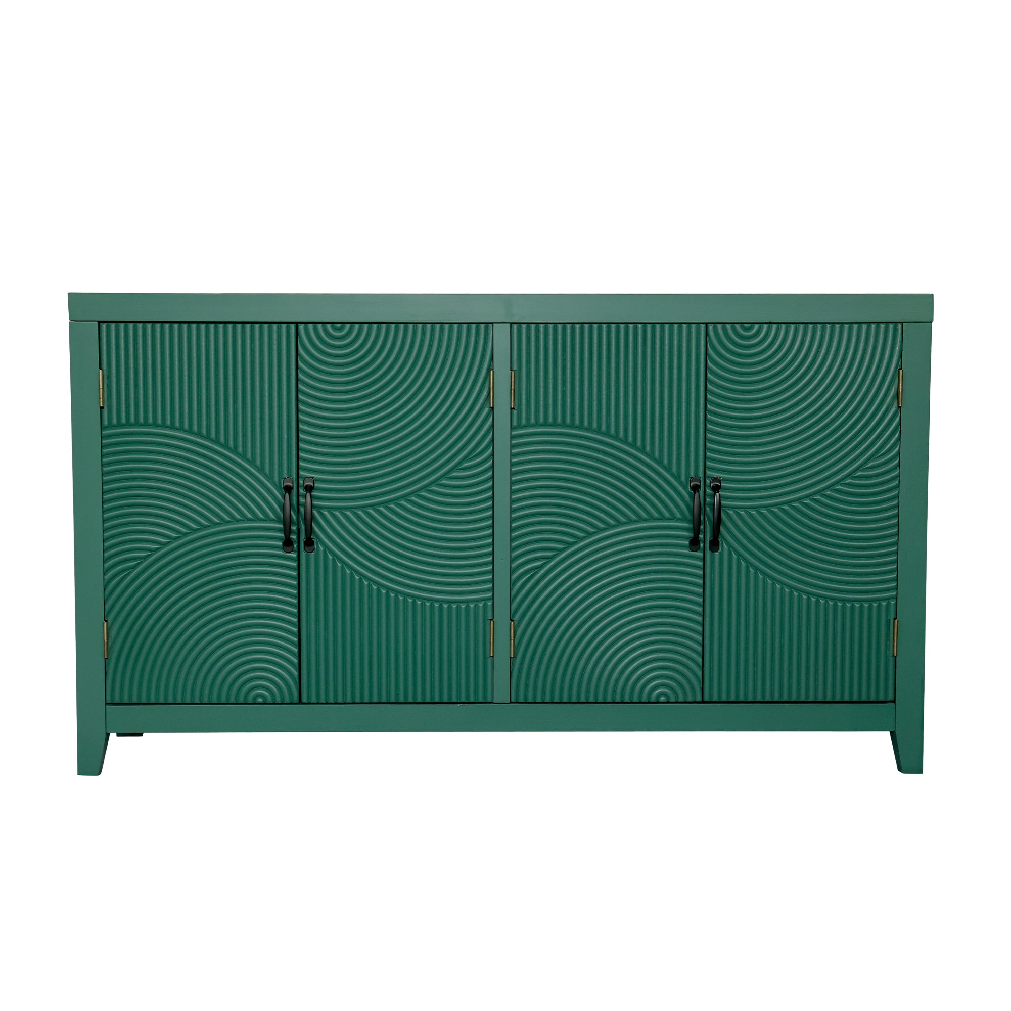 59" Green Accent Cabinet with 4 Doors