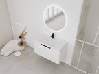 36" Wall Mounted Bathroom Vanity with Resin Sink & 2 Soft-Close Doors