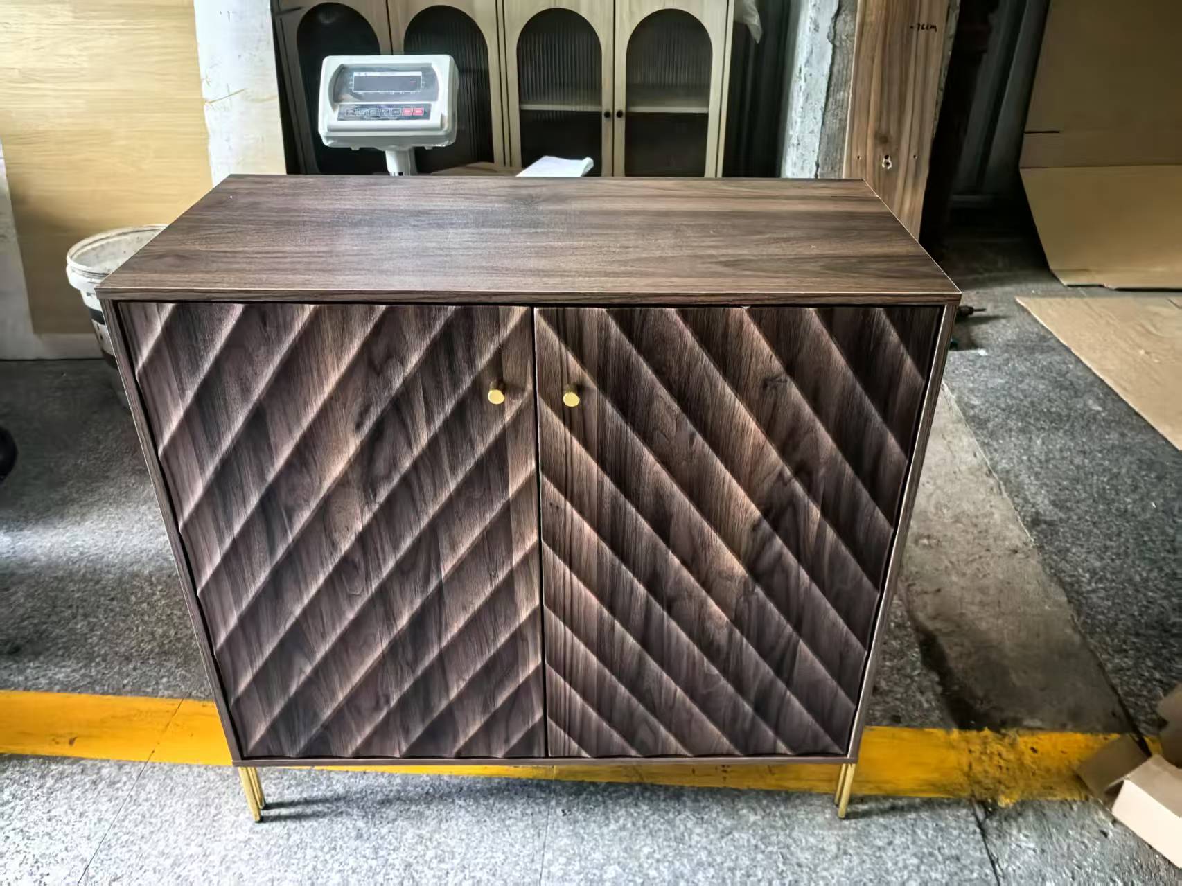 Mid-Century Modern Sideboard Buffet with Storage