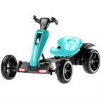 12V Electric Kids Pedal Go Kart, Light Blue