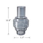 Geometric Design Smoke Luster Decorative Vase