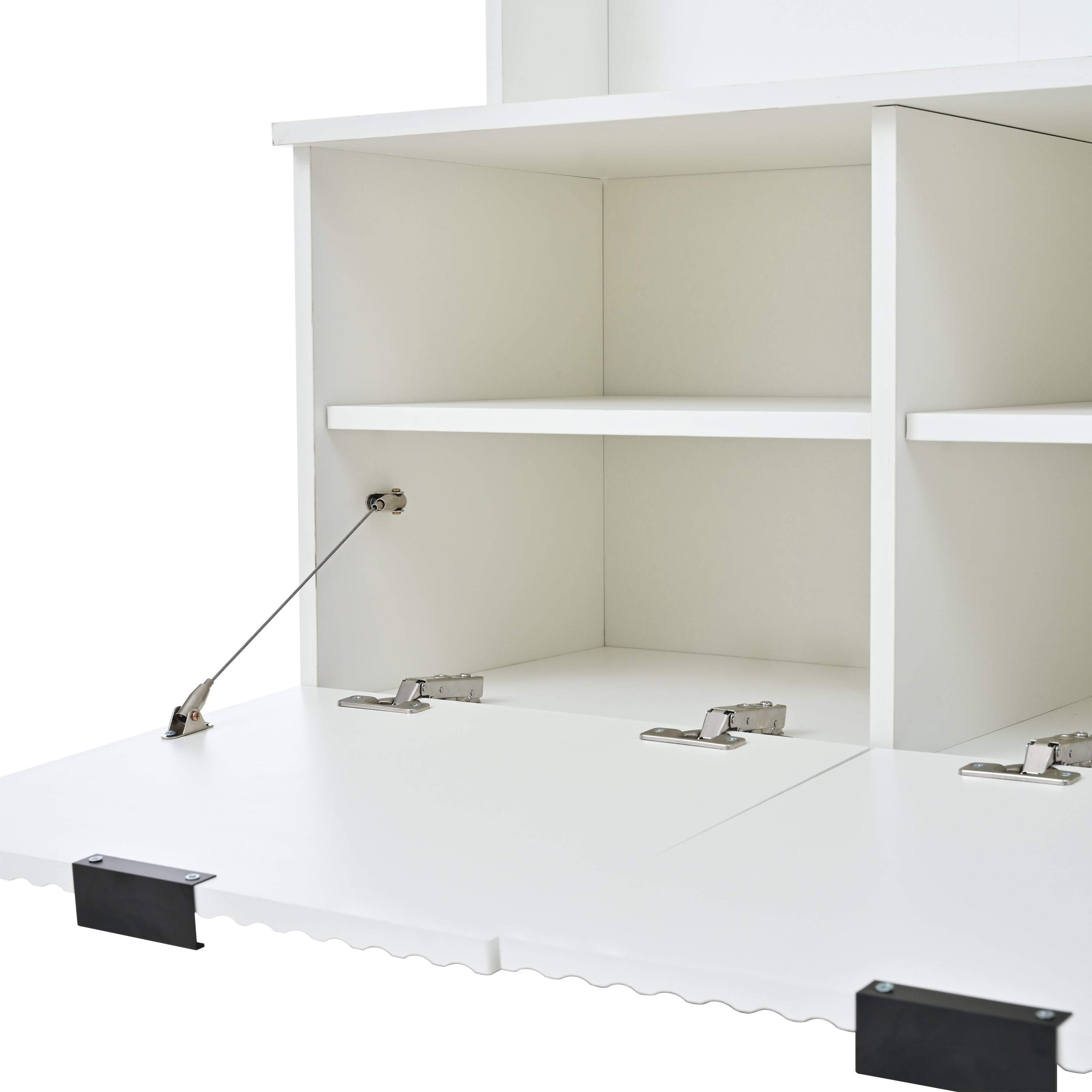 49.6" 5-in-1 Hall Tree with Bench, Shoe Storage & Open Cabinets
