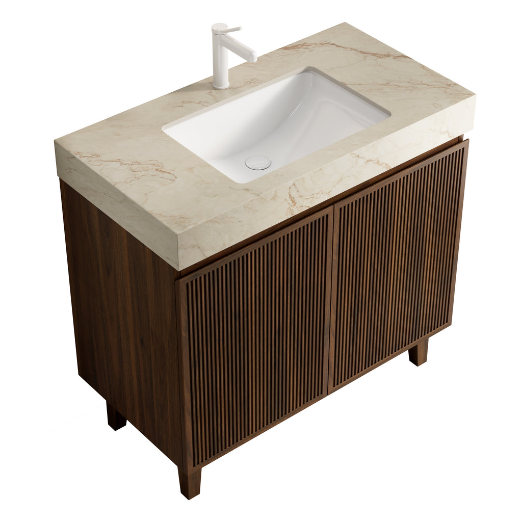 LULA 36" Bathroom Vanity & Sink, Freestanding Cabinet