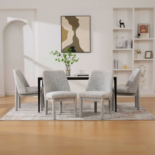 21.46" Wide Modern Minimalist Dining Chair Set of 4