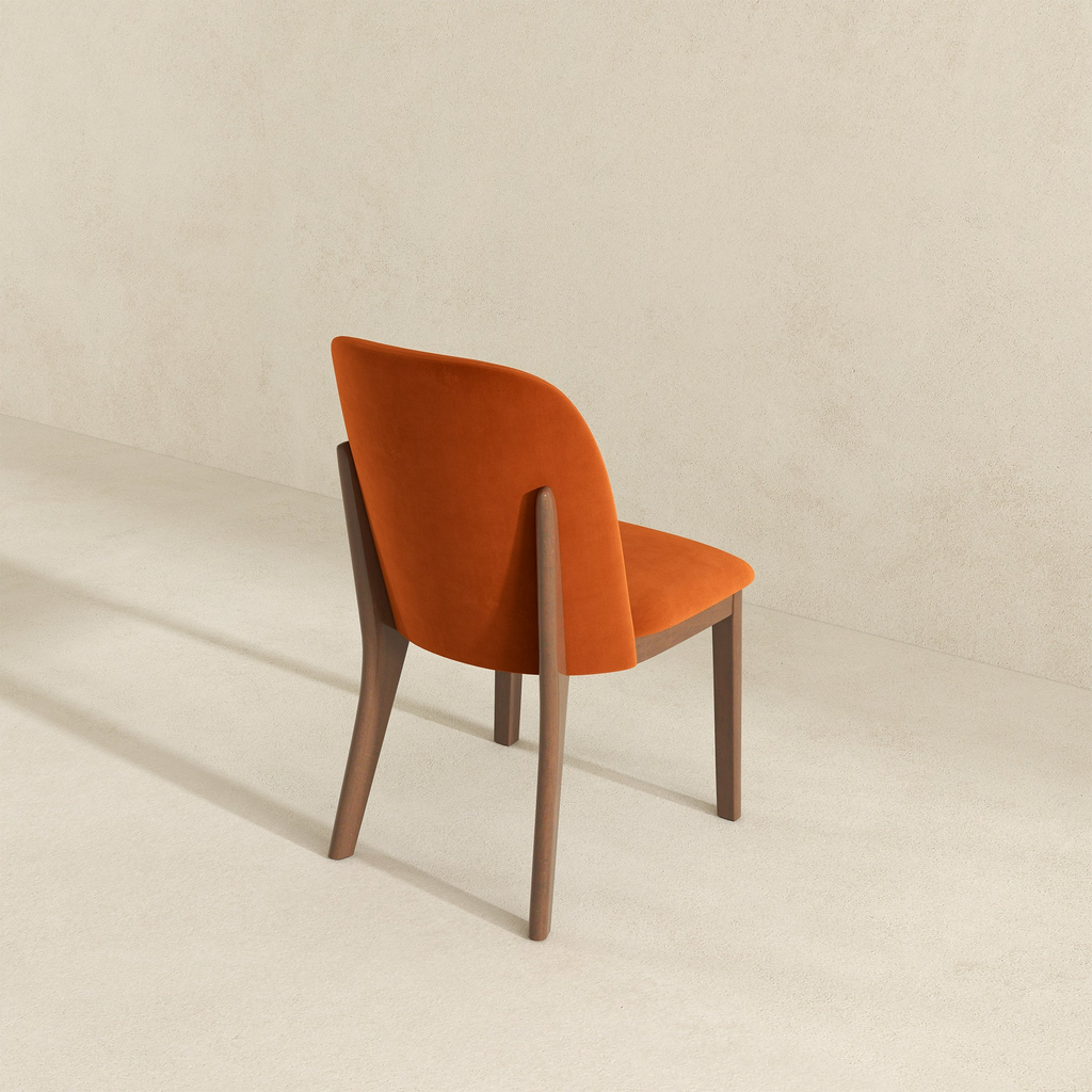 Kaitlyn Burnt Velvet Dining Chairs - Set of 2