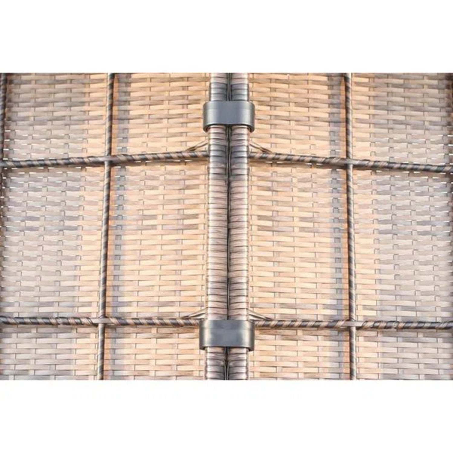 Fully Assembled 4-Seat Outdoor Wicker Sectional