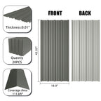 20 Pcs Corrugated Galvanized Metal Roofing Panels