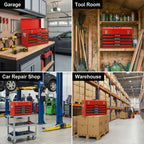 20-Inch Steel Portable Tool Box With Drawers