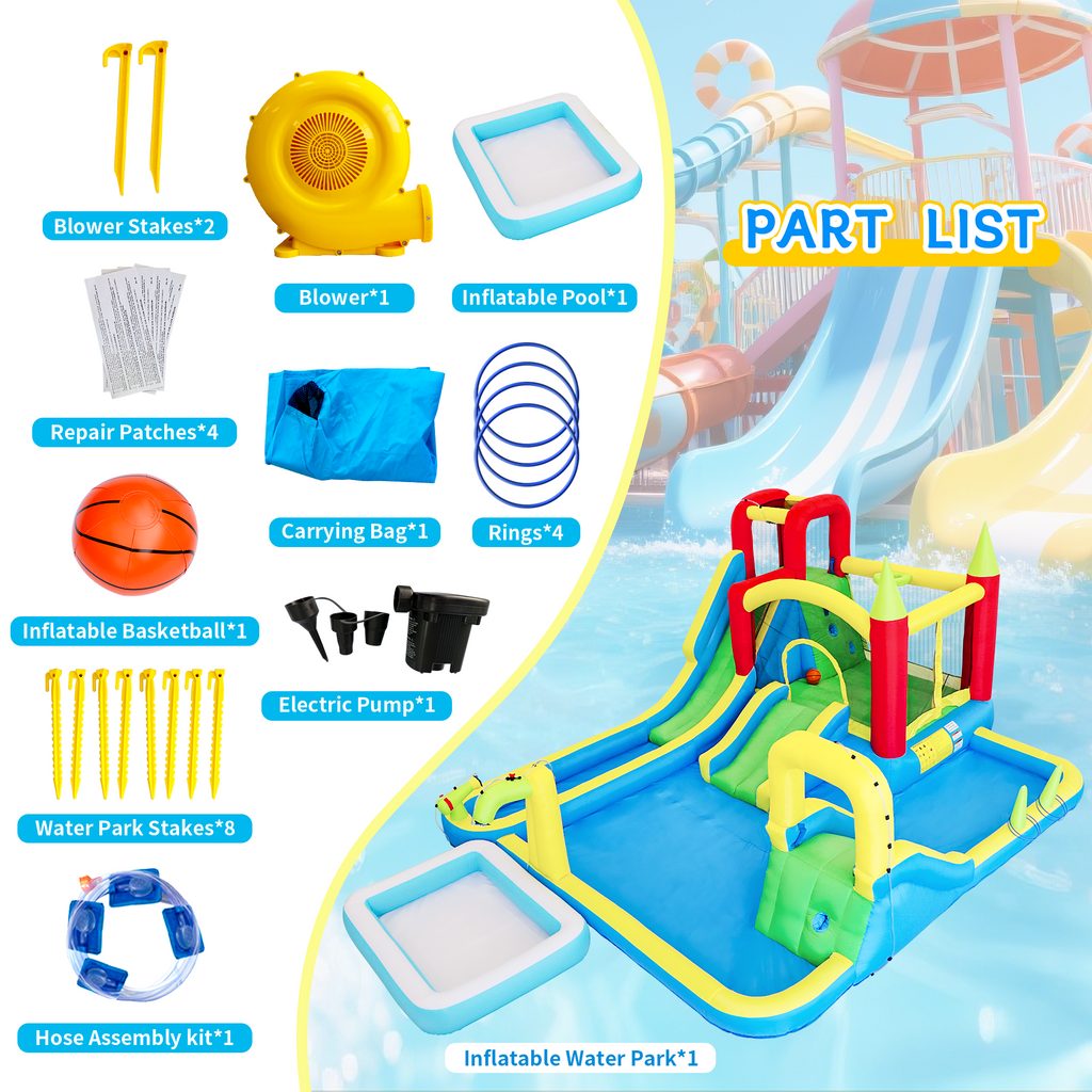 11 In1 Inflatable Slide Water Park