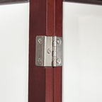 Lighted Curio Cabinet with Adjustable Shelves and Mirrored Back