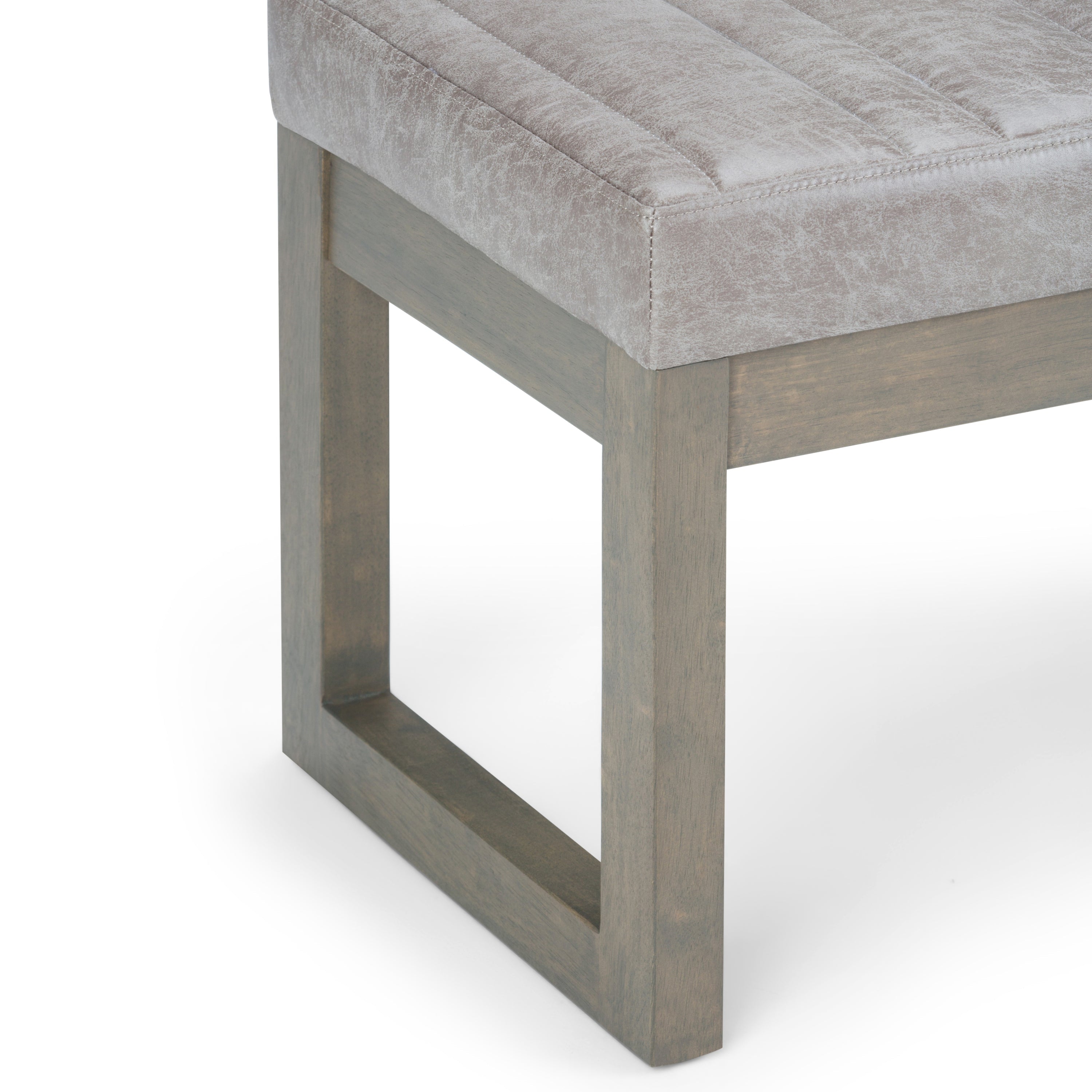 Casey Ottoman Bench - Distressed Grey Taupe