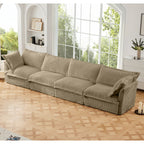 Slipcovered Long Sofa - 4 Seater