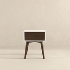 Avery Mid-Century Modern Solid Wood Night Stand 1 Drawer